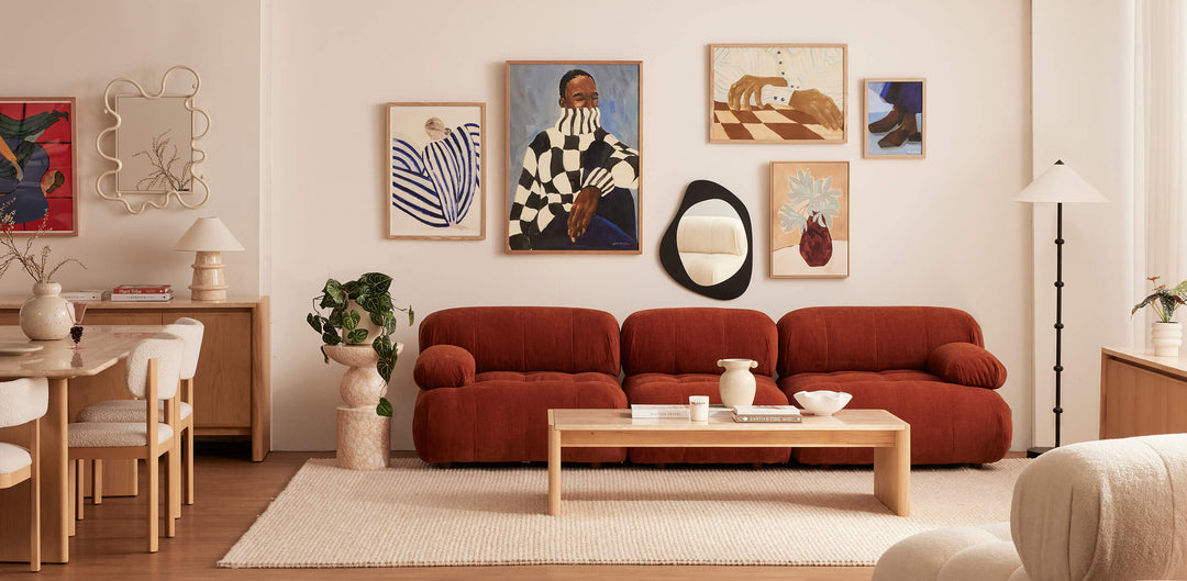 How to Style a Feature Art Wall