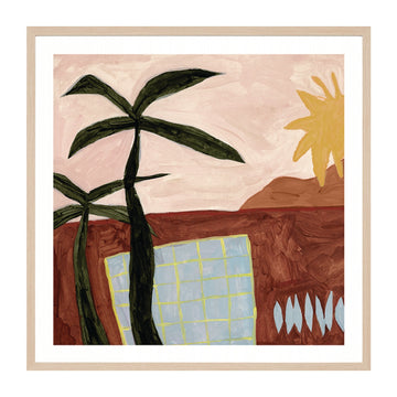 Clay / Framed Art Print / 38 x 38cm