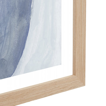 Morning Meditation Blue Framed Print