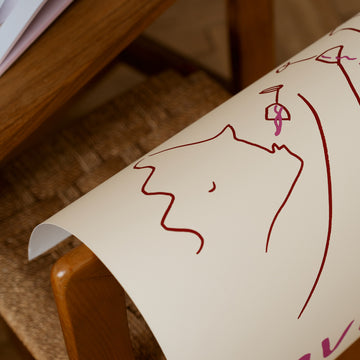 Vino Lovers Art Print