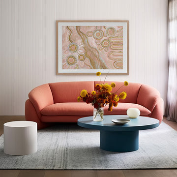 Bila III Blush Pink Landscape Art Print