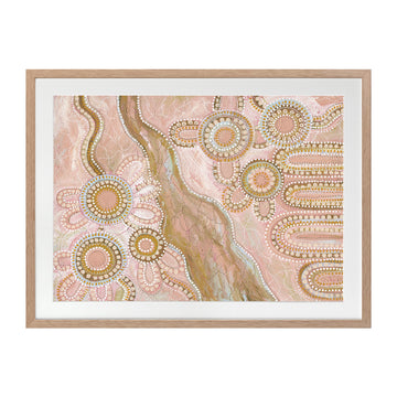 Bila III Blush Pink Landscape Art Print