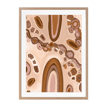Oak Framed Print With Matboard