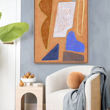 Desert Geo I Portrait Art Print