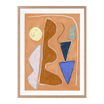 Desert Geo II Portrait Art Print