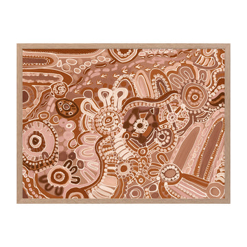 Oak Framed Print With Matboard