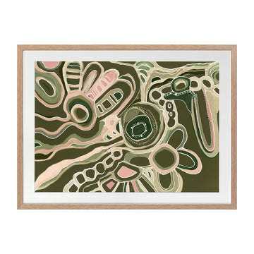 Oak Framed Print With Matboard
