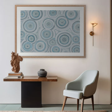 Nirrangi ll Light Blue Portrait Art Print
