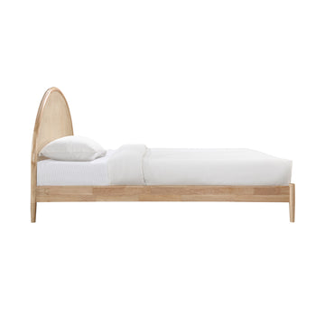 Avery Arch Rattan King Single Bed (Oak)