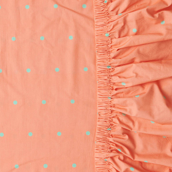 Polkadot Organic Cotton Fitted Sheet Life Interiors