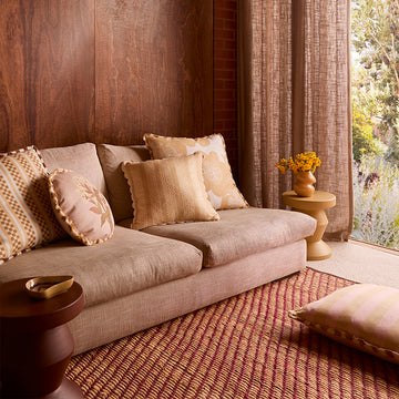 Marco Tile Cushion (Ecru)