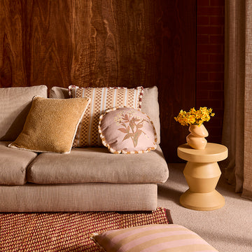 Marco Tile Cushion (Ecru)