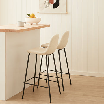 Luca Fabric Bar Stool (Set of 2)