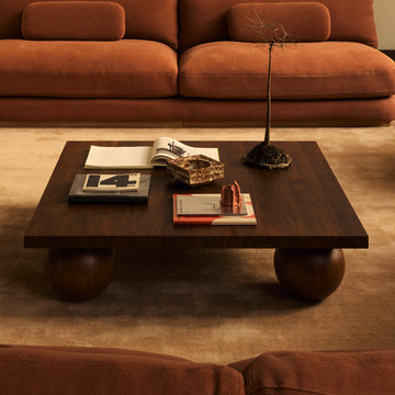 Yoko Square Coffee Table (Walnut Natural)