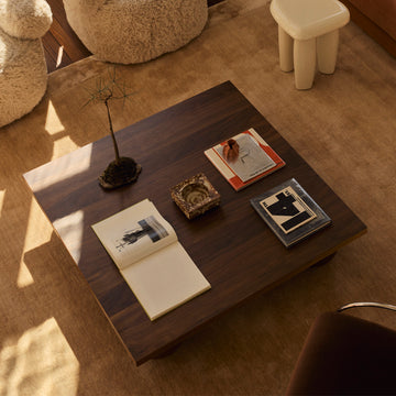 Yoko Square Coffee Table (Walnut Natural)
