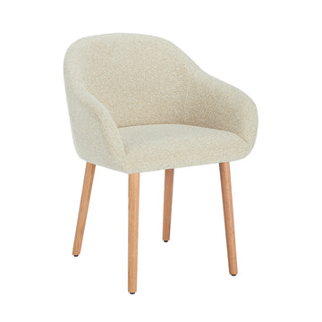 Chloe Boucle Dining Arm Chair