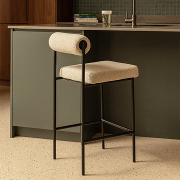 Mateo Boucle Bar Stool