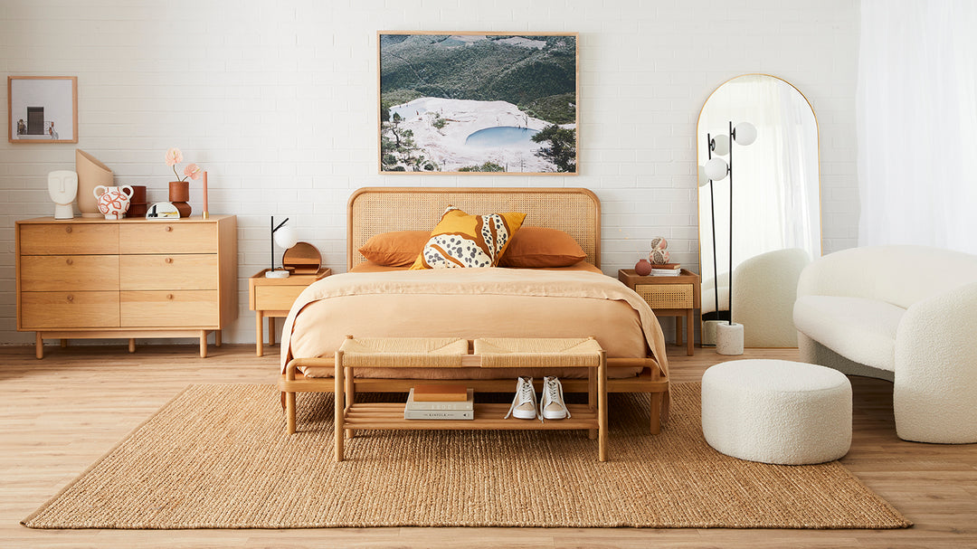 Who needs a holiday when you can escape to this? This is the new cane Norah, and she was a hit before she even arrived. ​You may be familiar with Norah, she is one of our best-selling capsule collections made up of well constructed solid timber furniture 