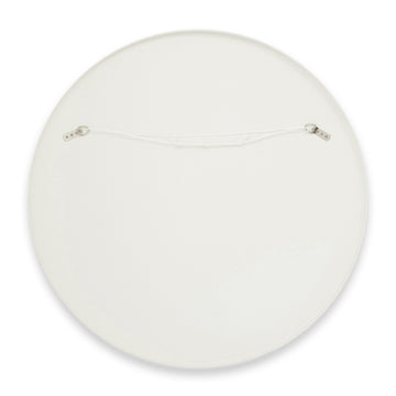 Flynn Round Mirror (White)