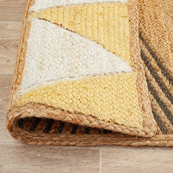 Parade 222 Yellow Jute Rug Buy Online for Boho Weave Style Life
