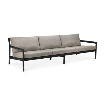 Jack Outdoor Fabric 4 Seater Sofa (Teak Black, Mocha)