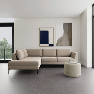 Agnes Brown Textured Weave / Black Metal