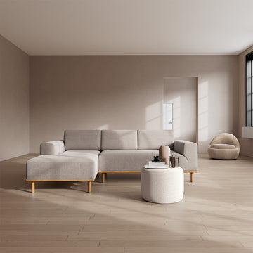 Agnes Brown Textured Weave / Oak