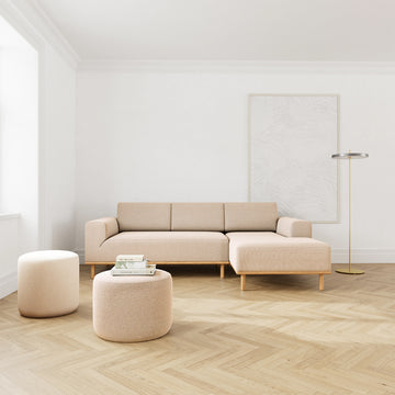 Agnes Brown Textured Weave / Oak