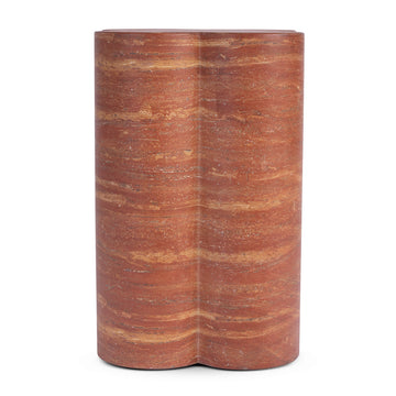 Red Travertine Finish