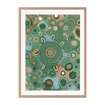 Oak Framed Print With Matboard