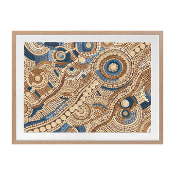 Oak Framed Print With Matboard