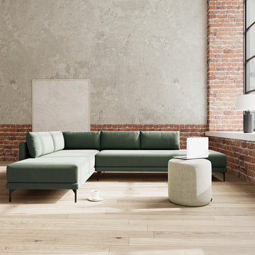 SofaCompany Swatch - Cura Dark Green Fabric