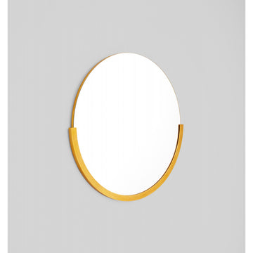 Dawn Round Mirror (Brass)