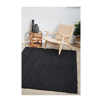 Bondi Rectangle Rug (Black)