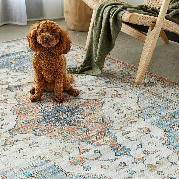 Kindred Blair Blue Rug Stylish & Machine Washable Buy Online Life