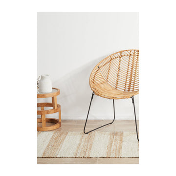 Noosa 555 Runner Rug (Natural, White)