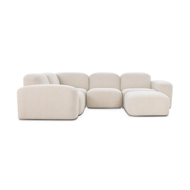 Muse 4 Piece Modular Sofa (Bronte Whipped Cream)