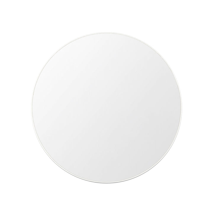 Flynn Round Mirror (White)