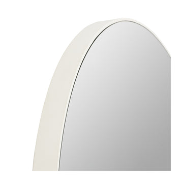 Flynn Round Mirror (White)