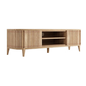 Koppar Media Cabinet with 2 Doors & Removable Shelf
