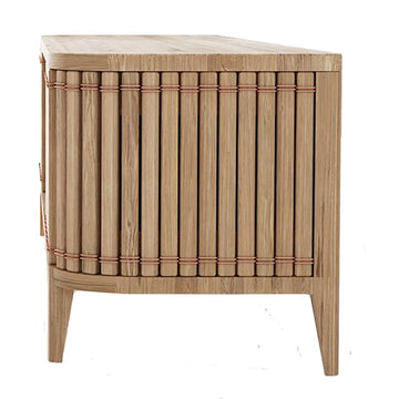 Koppar Media Cabinet with 2 Doors & Removable Shelf