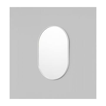 Bjorn Oval Mirror (Bright White)