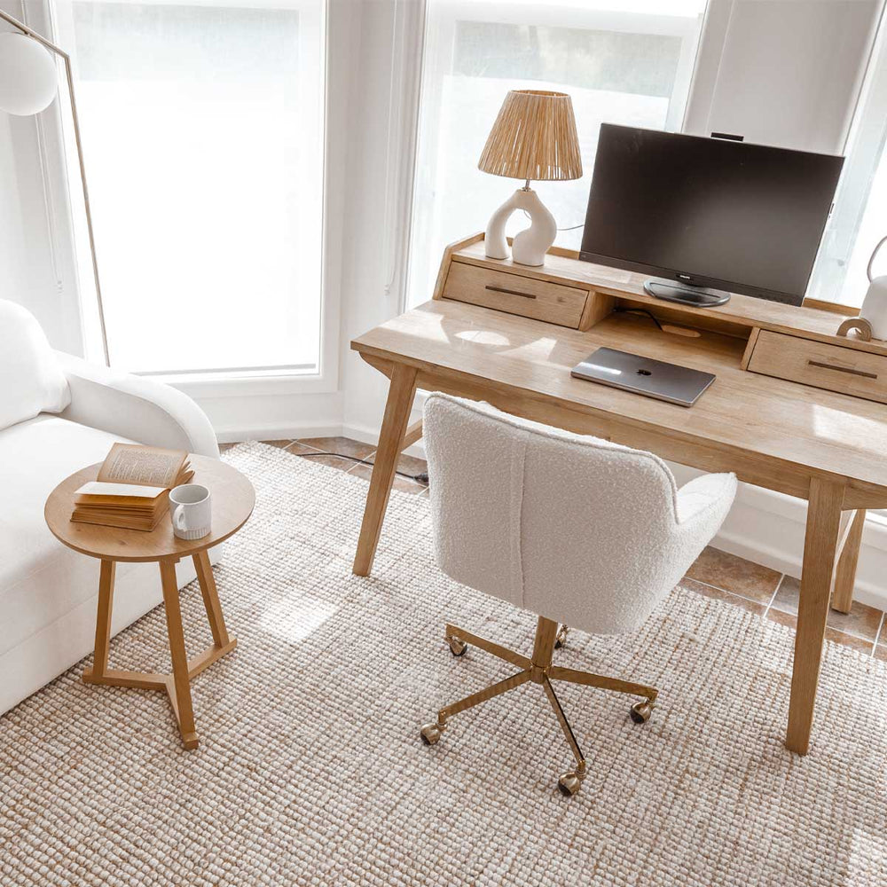 White / Brushed Gold