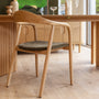 Noris Fabric Dining Chair - Olive Moss / Ash