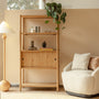 Santino Timber Shelving Unit - Oak