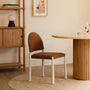 Valentina Dining Chair - Clay Weave / Ivory Frame