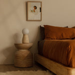 Santino Side Table (Travertine Finish)