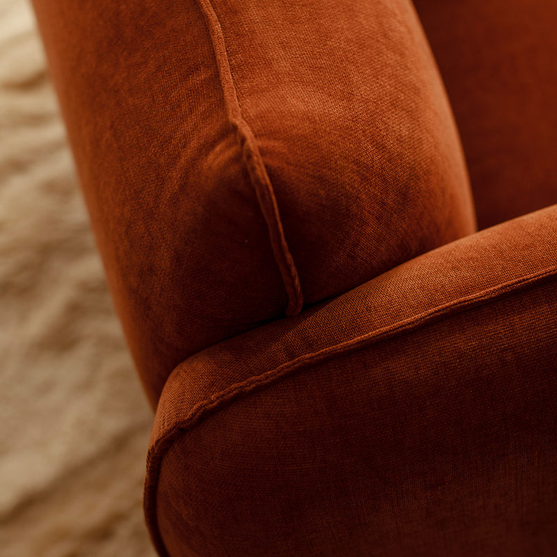 Terracotta Textured Velvet