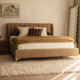 Georgia King Bed - Camel Textured Weave