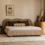 Amalfi King Bed - Camel Mixed Boucle
